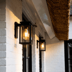 Black Cylinder LED Wall Lamp – Modern Outdoor Coach Light 4