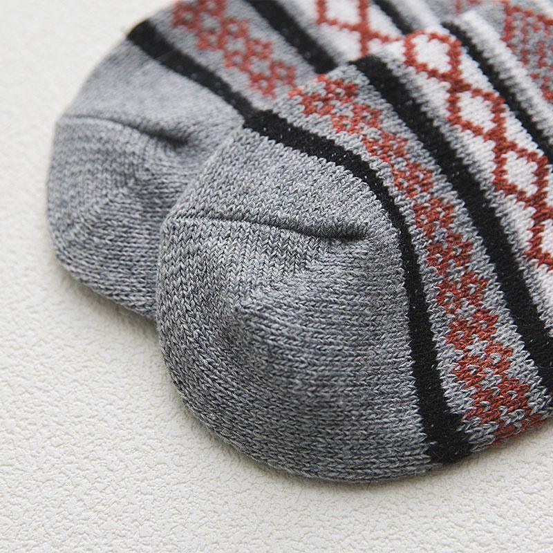 Nordic Winter Socks — Wool Blend Scandinavian Pattern 5 Pairs 5