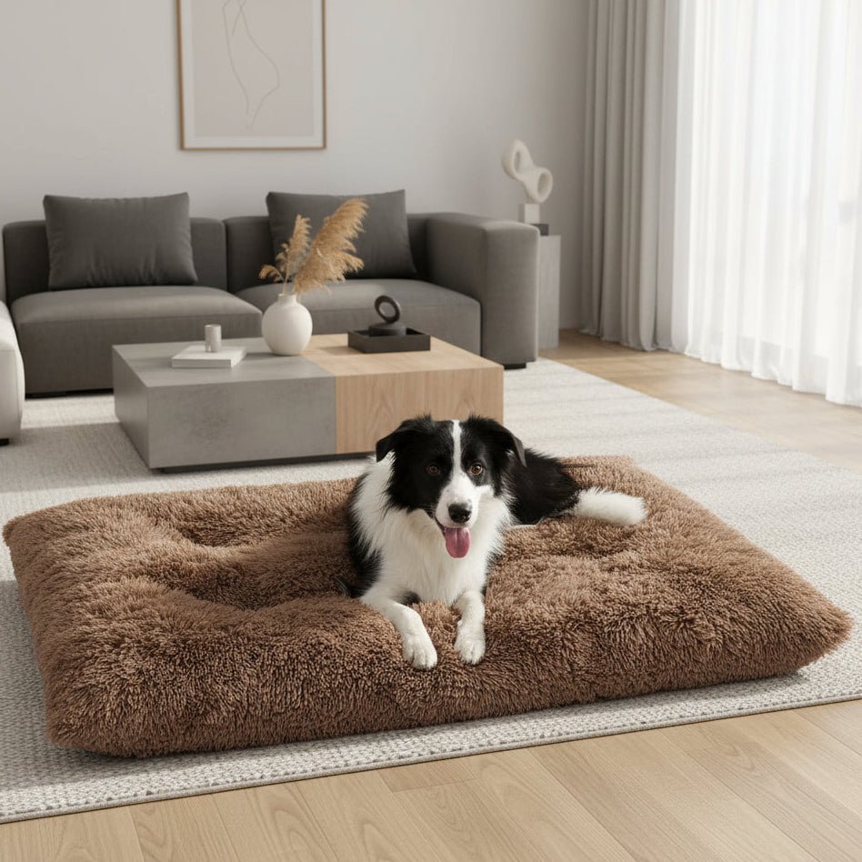 PETSIESTA Rectangular Dog Bed — Extra Soft Plush, 4 Sizes 1
