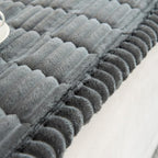 Plush Sofa Cover Pleated Edges — Anti-Slip Pet-Friendly Protector 8