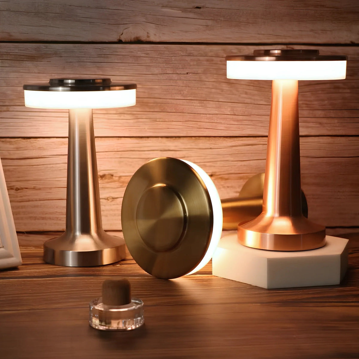 Portable Dimmable Retro Table Lamp — Cordless USB-C LED 12