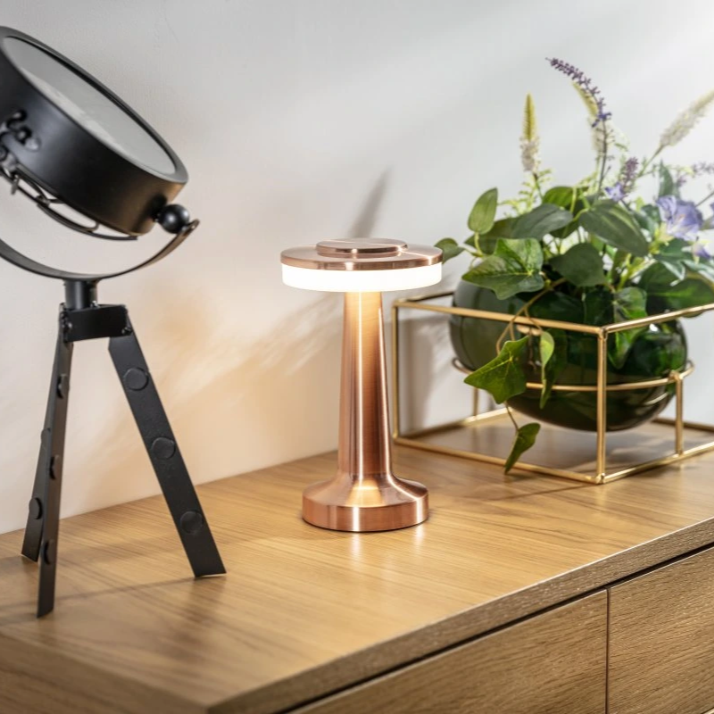 Portable Dimmable Retro Table Lamp — Cordless USB-C LED 16