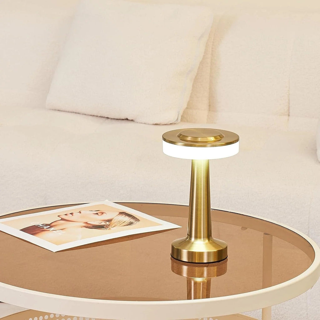 Portable Dimmable Retro Table Lamp — Cordless USB-C LED 18