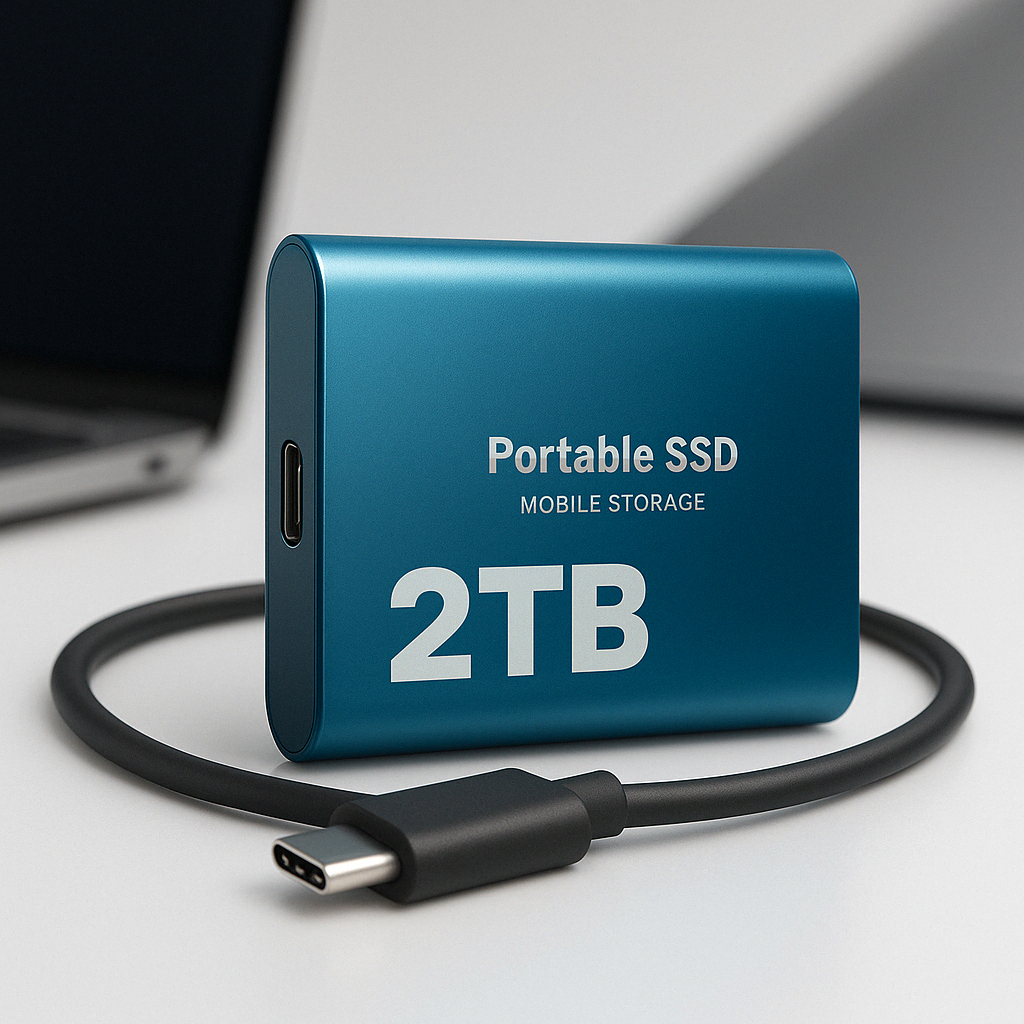 Portable External SSD 2TB — USB-C 1050MB/s High Speed 2