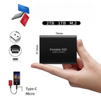 Portable External SSD 2TB — USB-C 1050MB/s High Speed 4