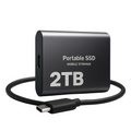 Portable External SSD 2TB — USB-C 1050MB/s High Speed 1