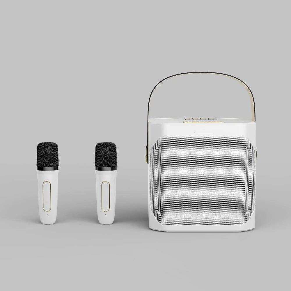 Portable Karaoke Speaker — Dual Wireless Mics & 360° Sound 2