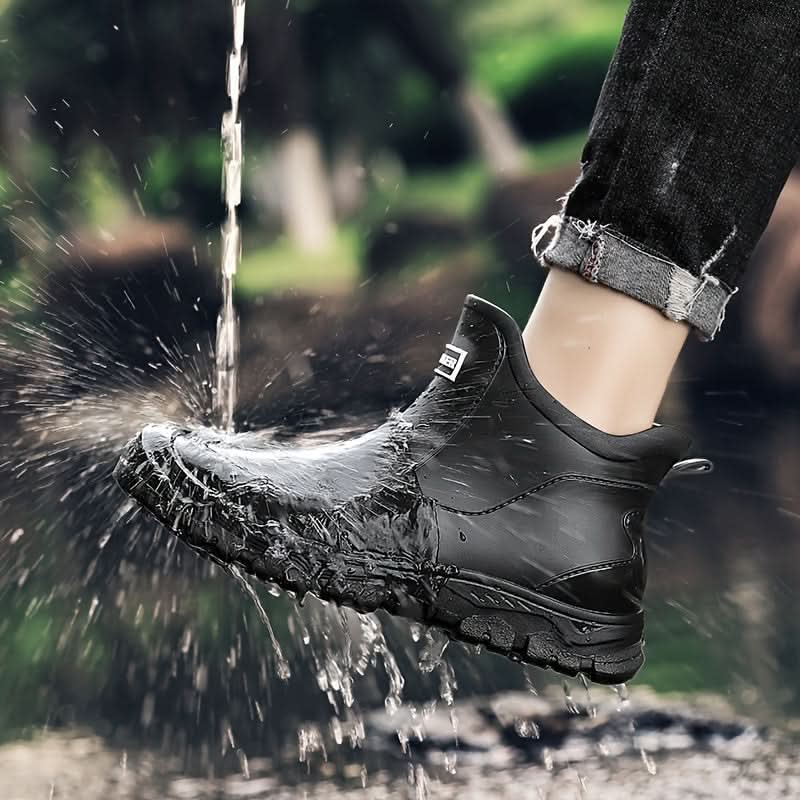 PVC Ankle Boots Anti-Slip — Waterproof Outdoor Work Boots 8