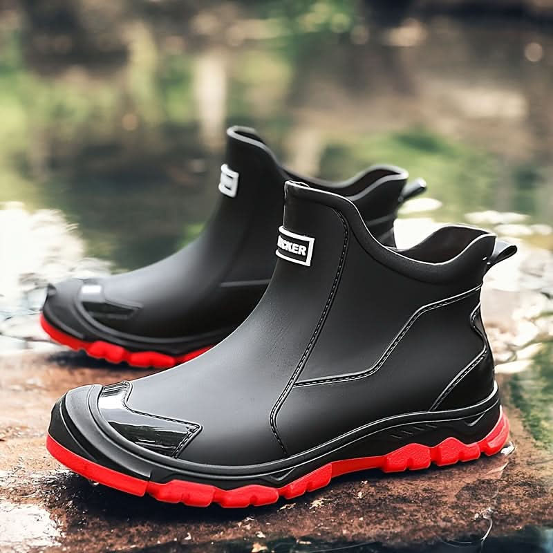 PVC Ankle Boots Anti-Slip — Waterproof Outdoor Work Boots 9