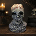 Realistic Skull Mask with Brain Detail — Latex Halloween Costume 2