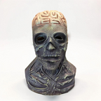 Realistic Skull Mask with Brain Detail — Latex Halloween Costume 7