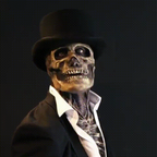 Realistic Skull Mask with Brain Detail — Latex Halloween Costume 1
