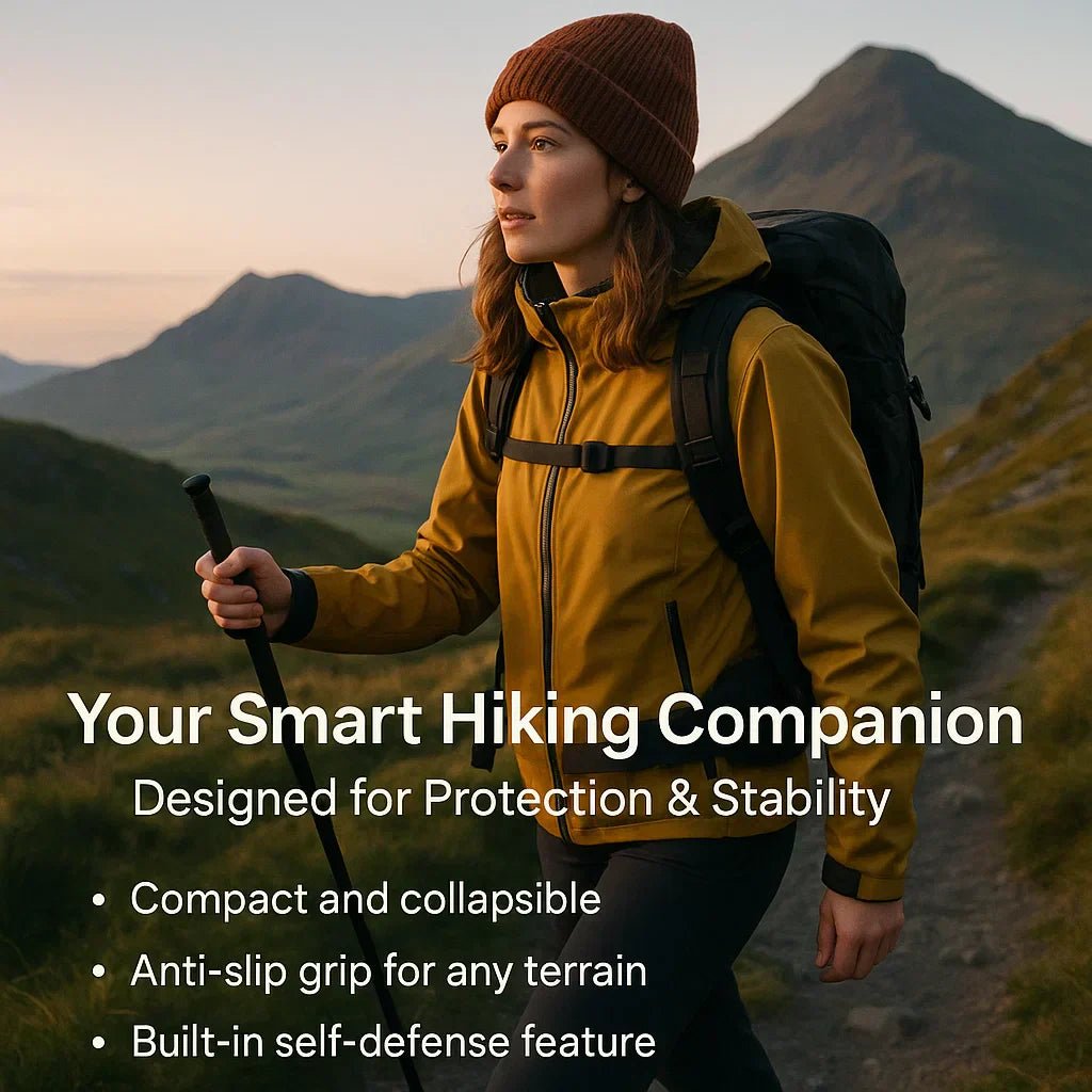 Retractable Self-Defense Walking Stick — Urban & Hiking Use 12