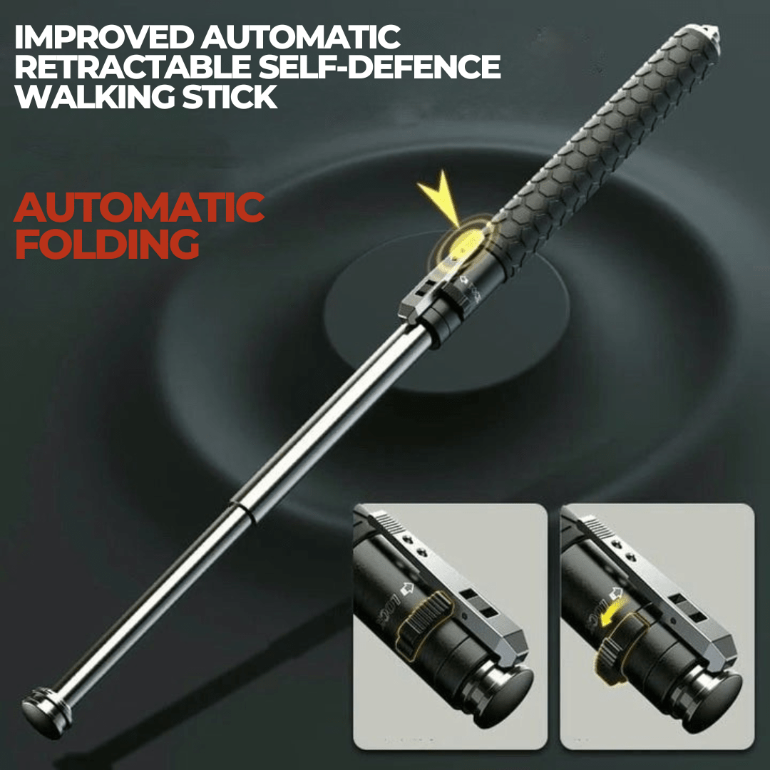 Retractable Self-Defense Walking Stick — Urban & Hiking Use 3