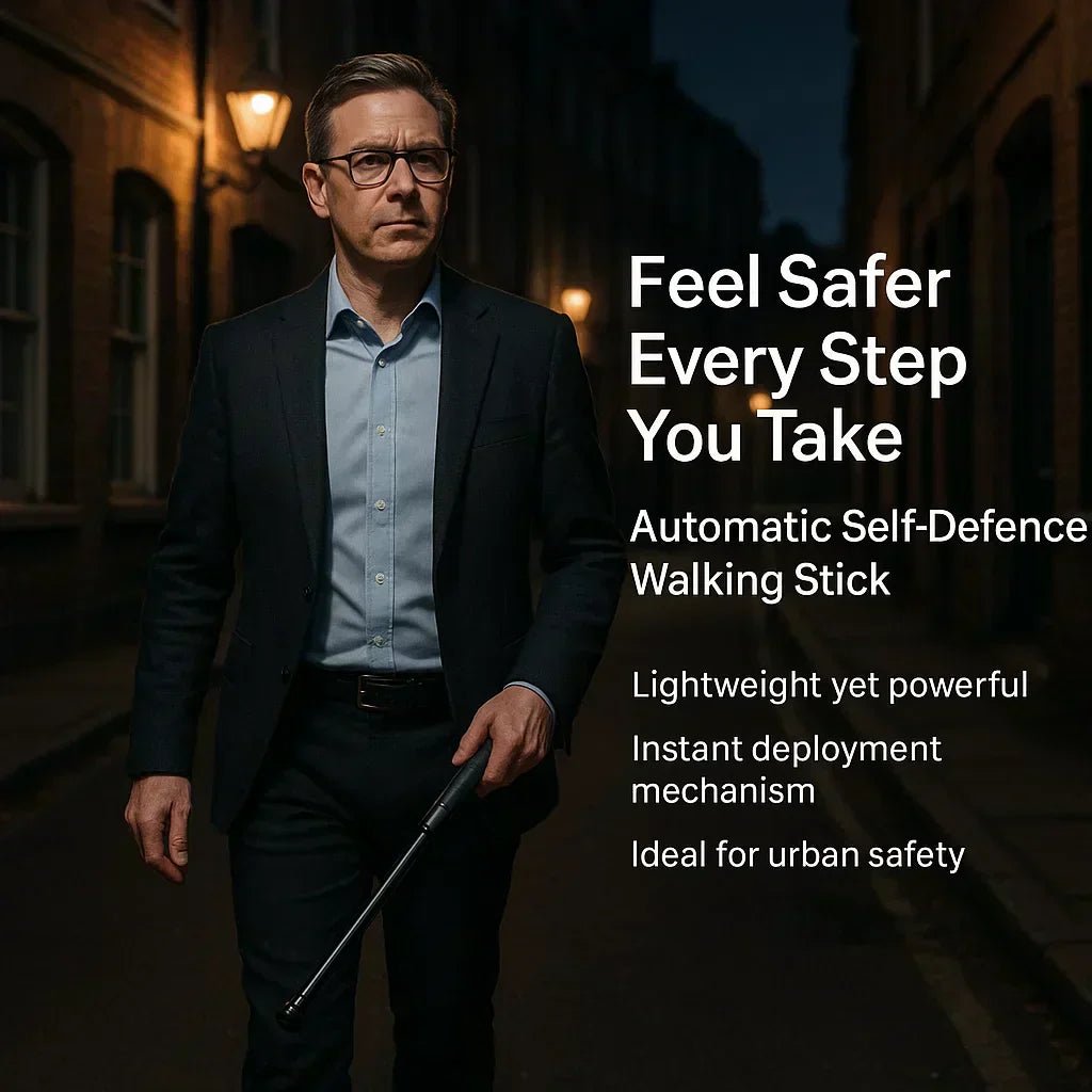 Retractable Self-Defense Walking Stick — Urban & Hiking Use 8