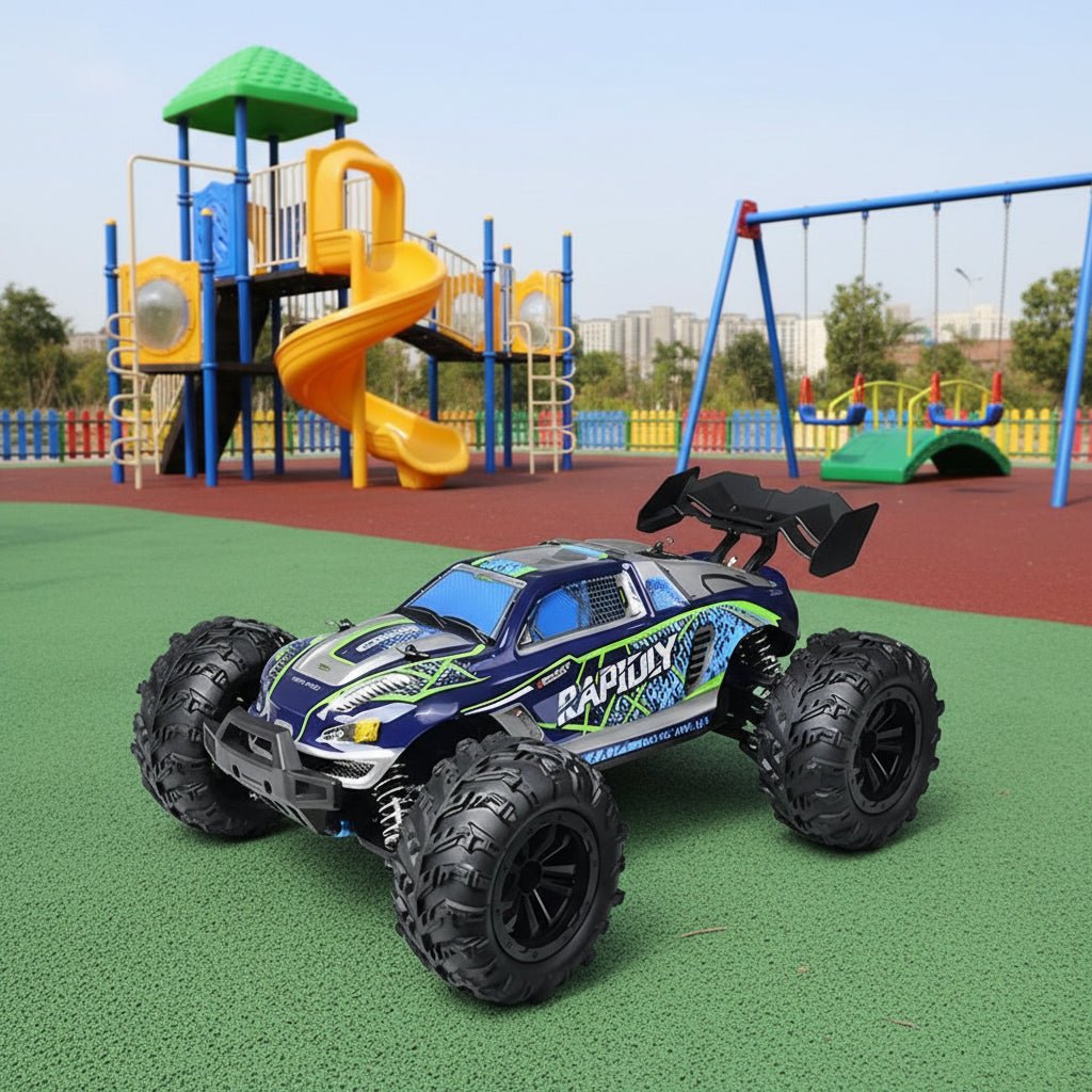 RC Car ROCKSTRYKE 4WD Brushless — 43.5 mph Off-Road 1:16 4
