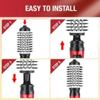 Rotating Hair Dryer Brush — 2 Heads, 360° Spin, 3 Heat Settings 10