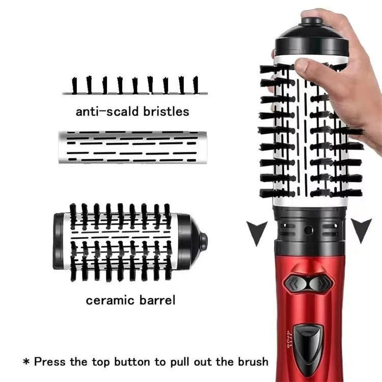 Rotating Hair Dryer Brush — 2 Heads, 360° Spin, 3 Heat Settings 3