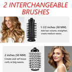 Rotating Hair Dryer Brush — 2 Heads, 360° Spin, 3 Heat Settings 5