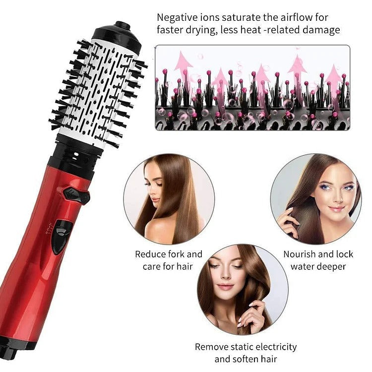 Rotating Hair Dryer Brush — 2 Heads, 360° Spin, 3 Heat Settings 6