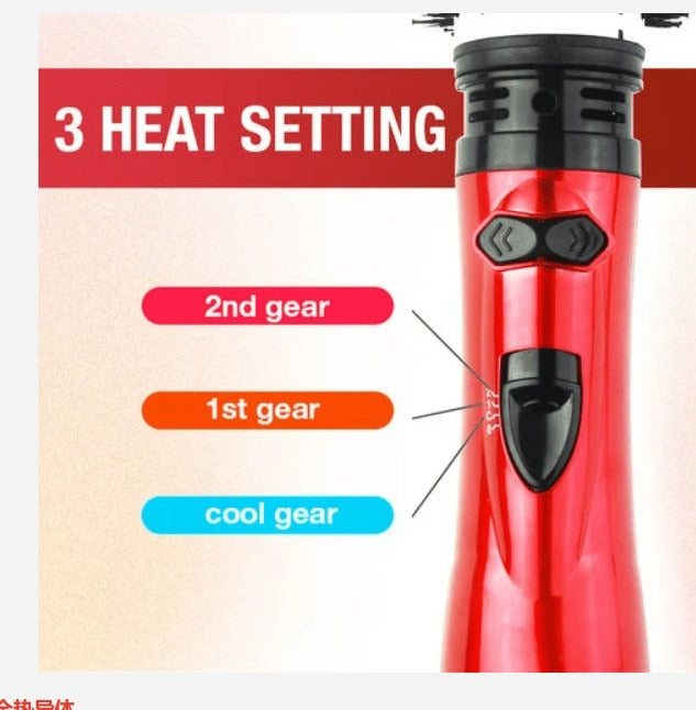 Rotating Hair Dryer Brush — 2 Heads, 360° Spin, 3 Heat Settings 7