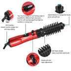 Rotating Hair Dryer Brush — 2 Heads, 360° Spin, 3 Heat Settings 9