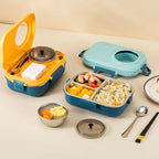 Stainless Steel Lunch Box 3 Compartments — Leakproof Lid 3