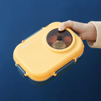 Stainless Steel Lunch Box 3 Compartments — Leakproof Lid 6