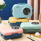 Stainless Steel Lunch Box 3 Compartments — Leakproof Lid 8