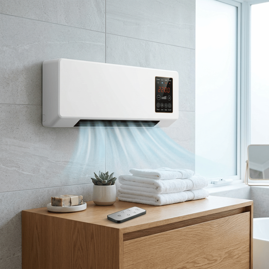 Sale by Dale - Gabrys 2-in-1 Wandventilator, Koelen en Verwarmen