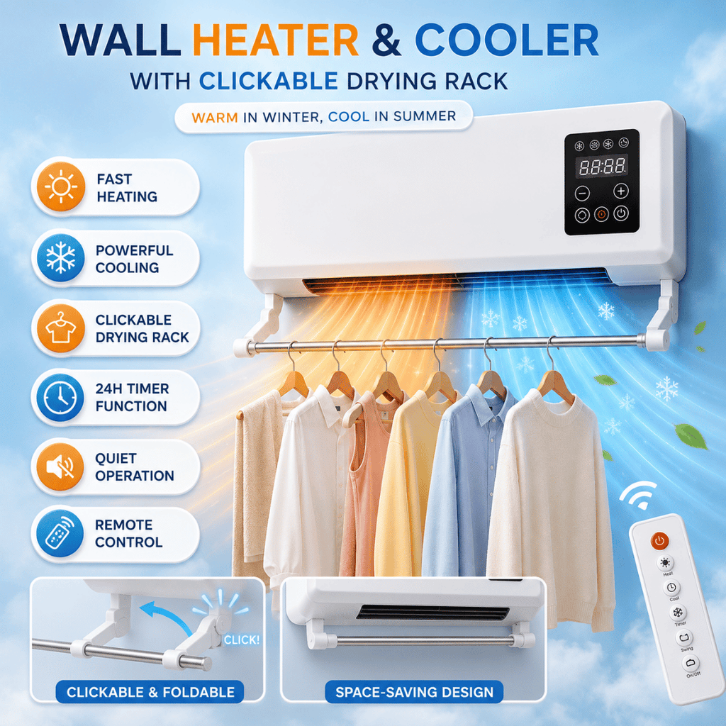 Sale by Dale - OCS Wand Aircooler en Ventilator met Droogrek