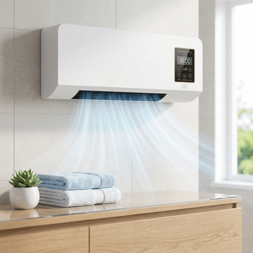 Sale by Dale - Wandventilator met Afstandsbediening, Koelen en Verwarmen
