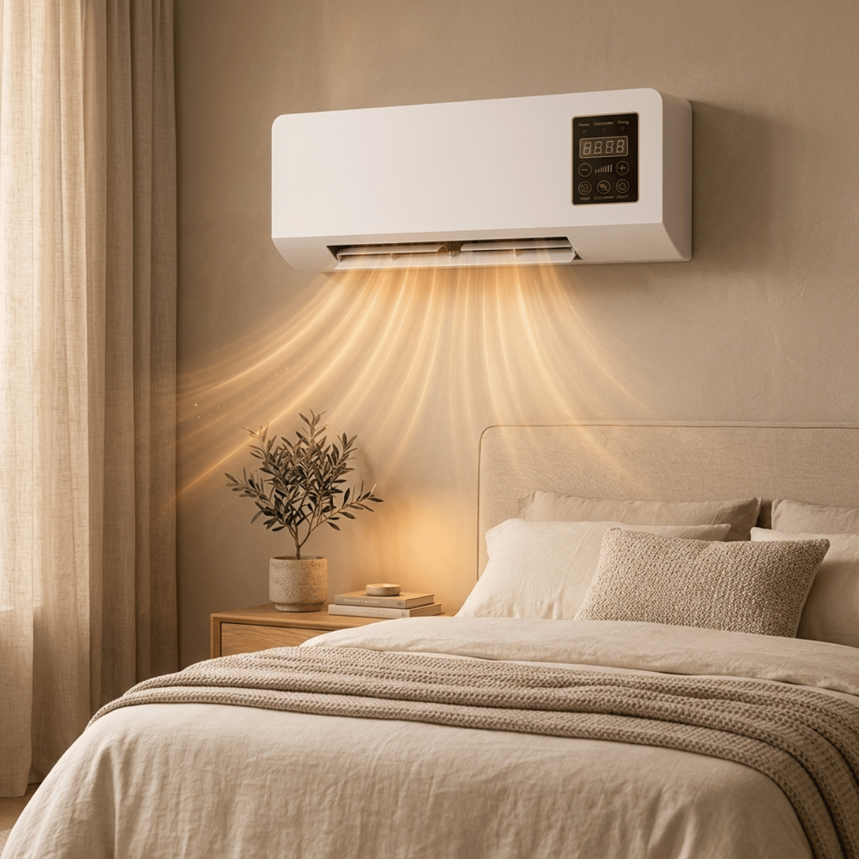 Sale by Dale - Wandventilator met Afstandsbediening, Koelen en Verwarmen