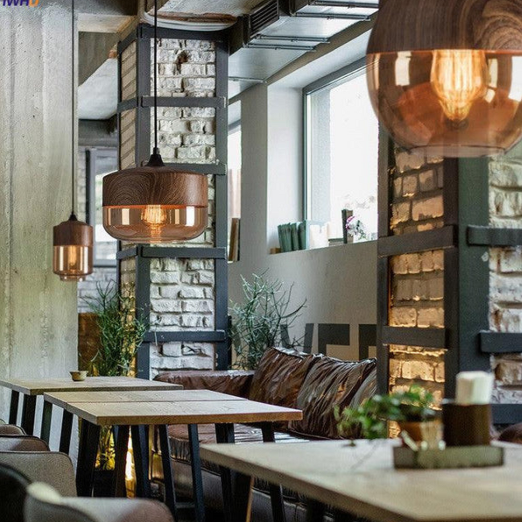 Scandinavian Wooden Pendant Light — Warm Glow Adjustable Cable 7
