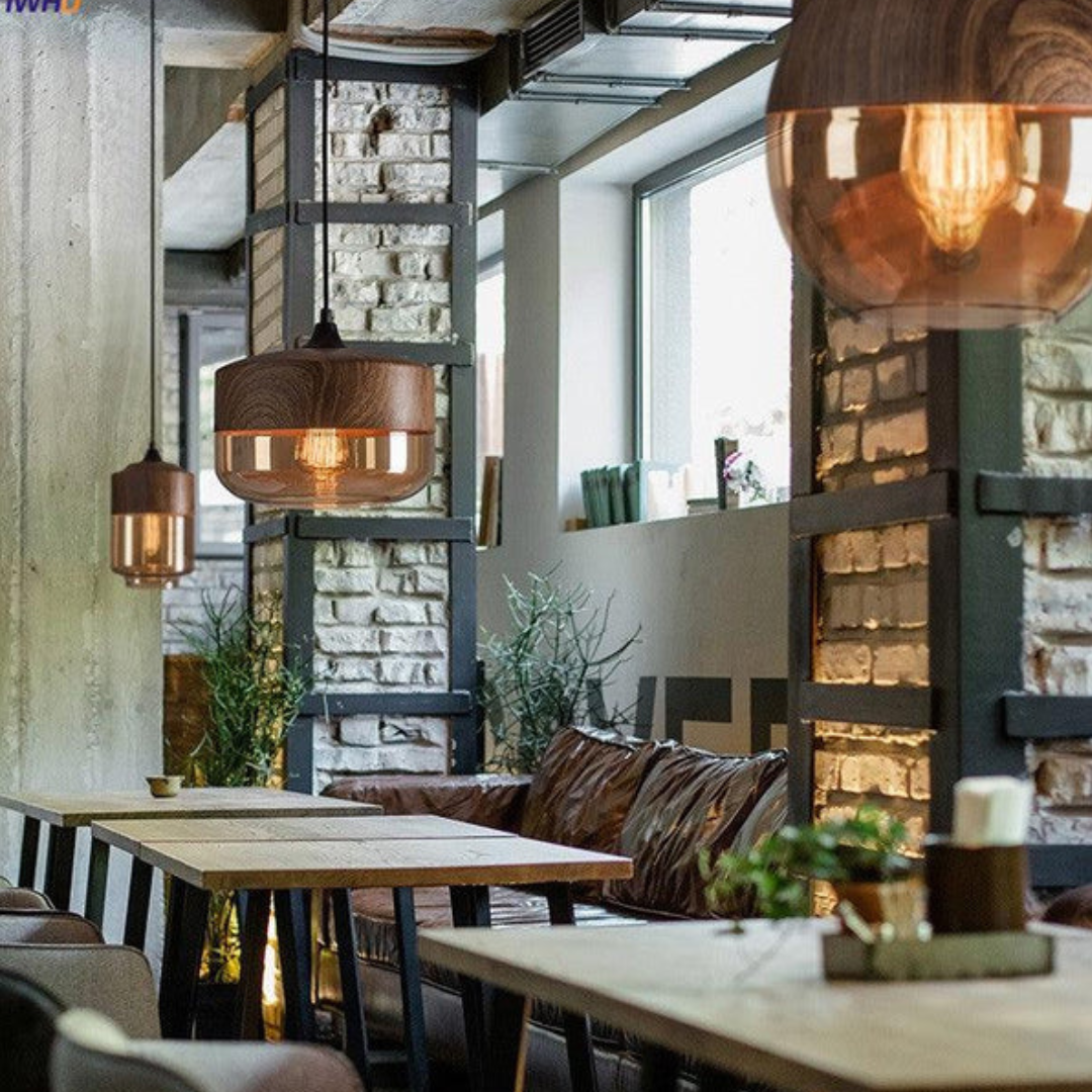 Scandinavian Wooden Pendant Light — Warm Glow Adjustable Cable 7