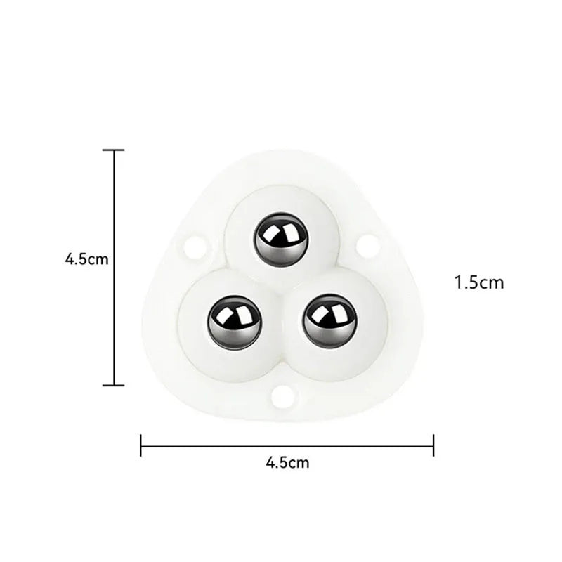 Self-Adhesive Furniture Mover Wheel Rollers — 360° Rotating 4pcs 4