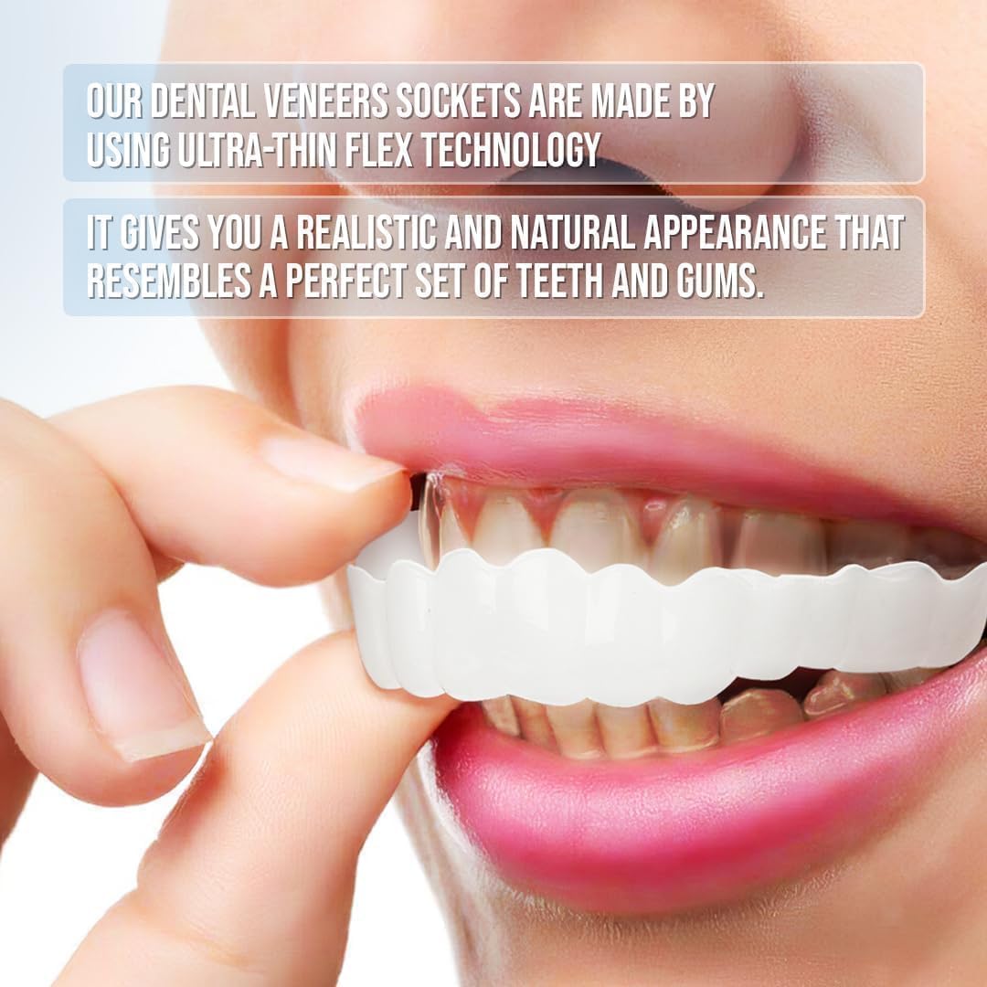 Snap-On Smile Veneers — Upper & Lower Teeth Cover Set 4