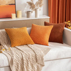 Soft Corduroy Throw Pillow — Raised Texture Sofa & Bed Cover 6