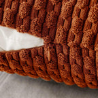 Soft Corduroy Throw Pillow — Raised Texture Sofa & Bed Cover 9