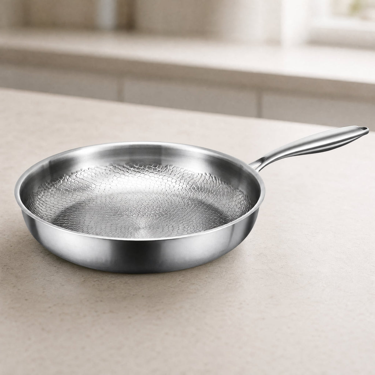 Honeycomb Non-Stick Stainless Steel Pan — Gas & Induction 10