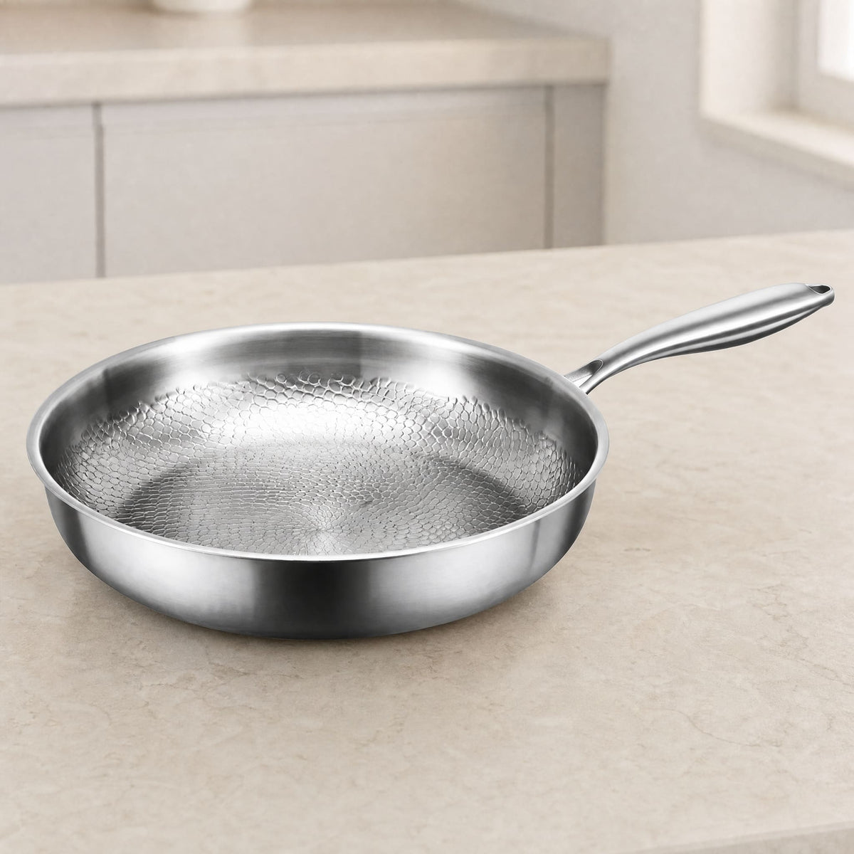 Honeycomb Non-Stick Stainless Steel Pan — Gas & Induction 8