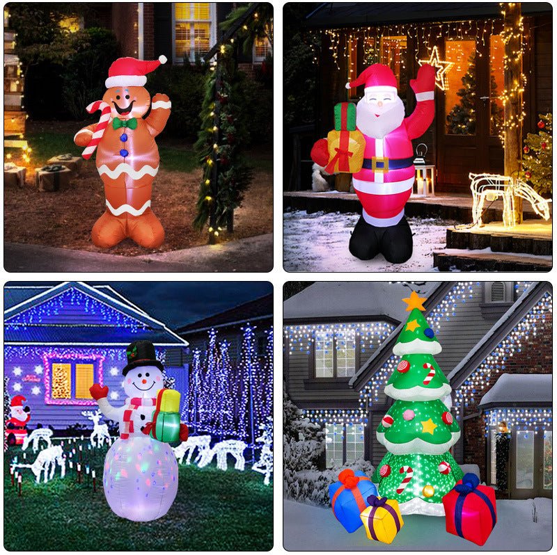LED Christmas Ornament with Warm Glow String Lights — 4 Designs 4