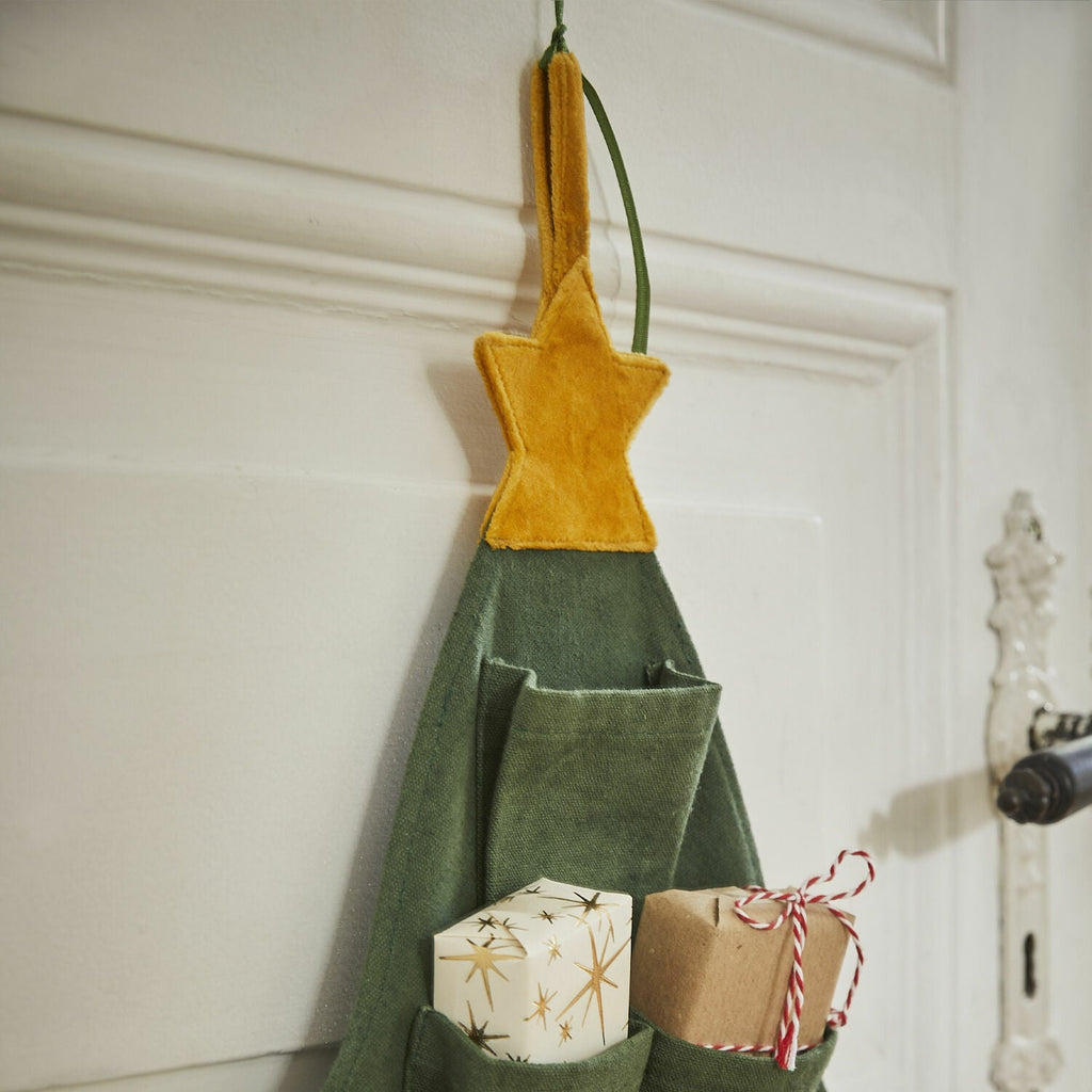 Handwoven Cotton Advent Calendar — 24-Pocket Christmas Tree 3