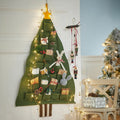 Handwoven Cotton Advent Calendar — 24-Pocket Christmas Tree 1