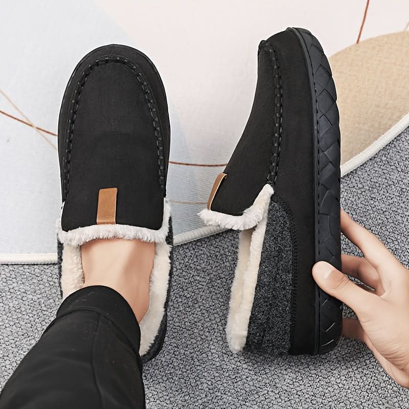 TERRAWOOL Men's Wool Loafer — Warm Slip-On House Shoes 5