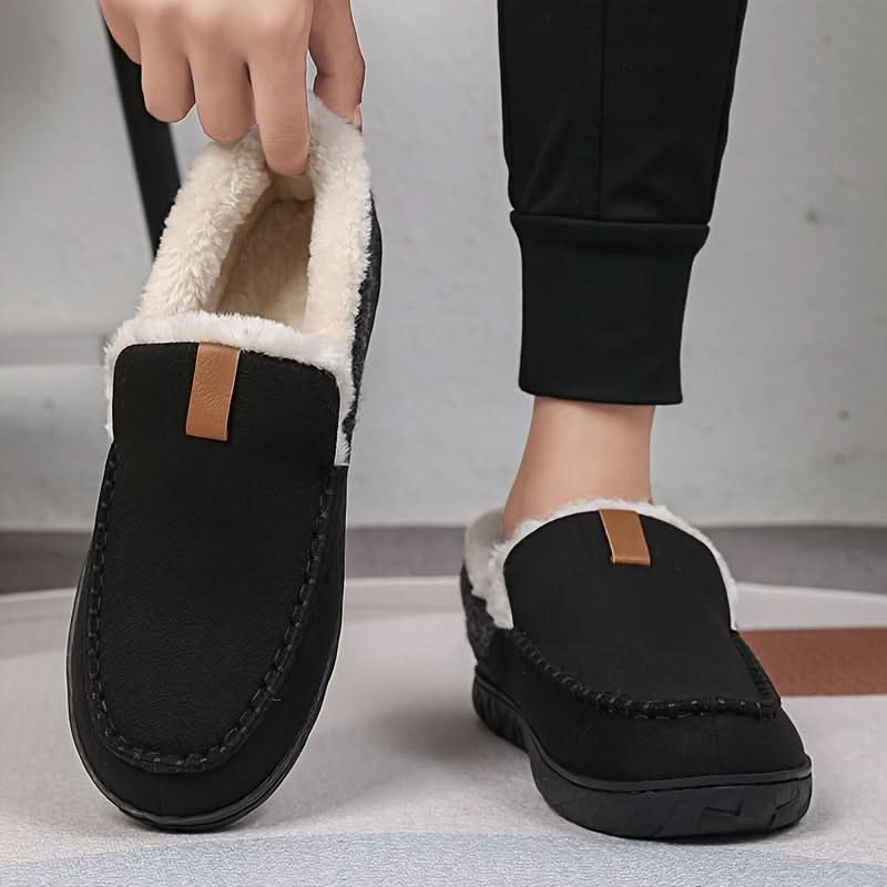 TERRAWOOL Men's Wool Loafer — Warm Slip-On House Shoes 6