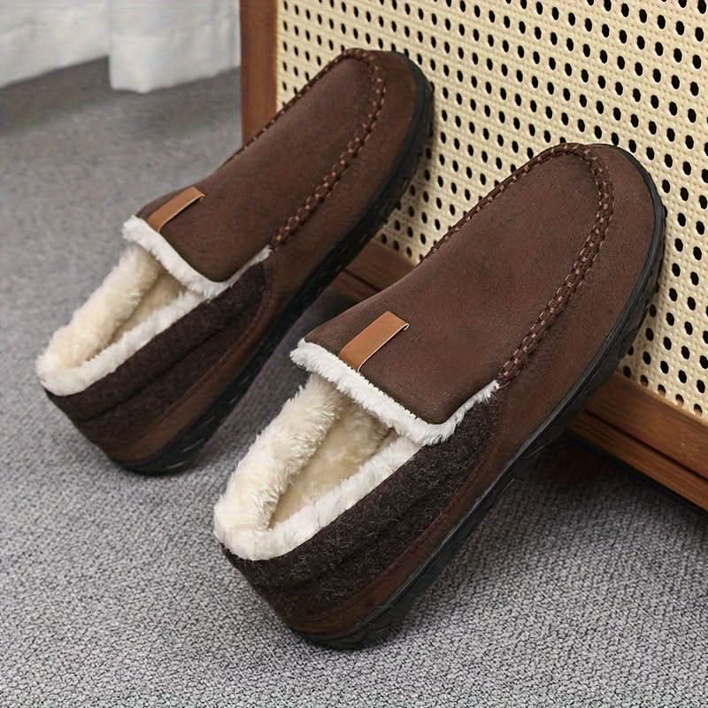 TERRAWOOL Men's Wool Loafer — Warm Slip-On House Shoes 7