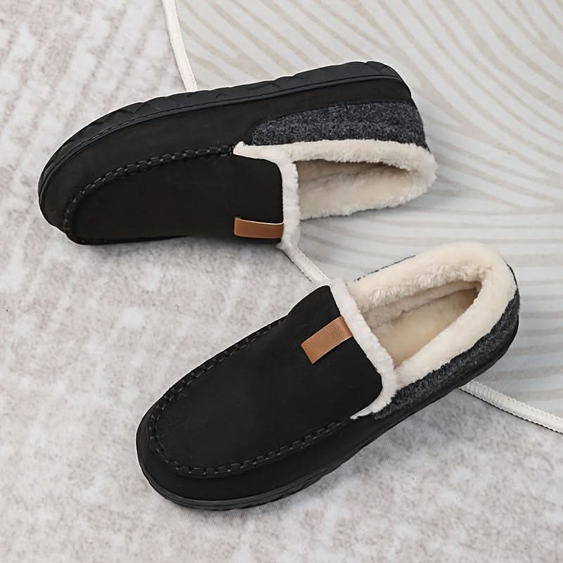 TERRAWOOL Men's Wool Loafer — Warm Slip-On House Shoes 1