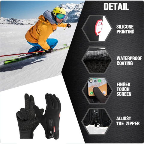 Thermal Fleece Gloves — Cycling, Ski & Running Unisex 7