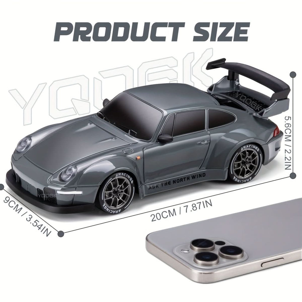 RC Car with LED Wheels & 4WD — 1:24 Scale Drift Racer 9